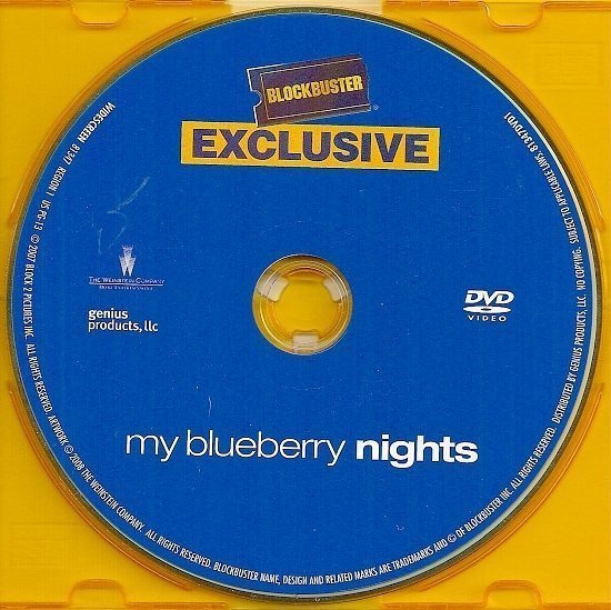 dvd cover My Blueberry Nights (2007) WS R1