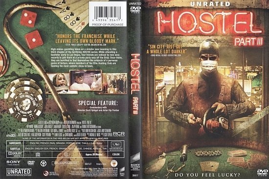 dvd cover Hostel: Part III (2011) WS UR R1