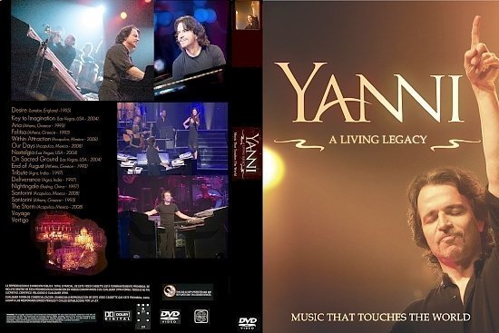 dvd cover Yanni Living a Legacy (2011) R0 Custom