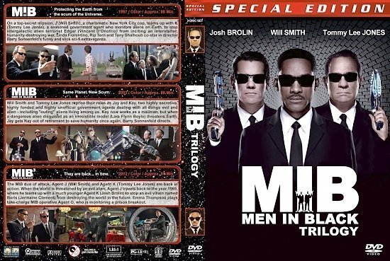 dvd cover Men in Black Trilogy version 1