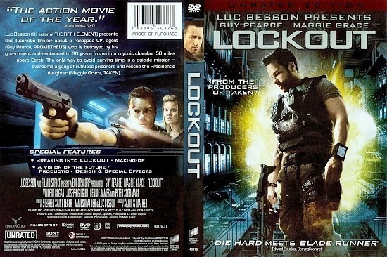 dvd cover Lockout WS Unrated R1