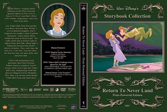 dvd cover Never Land 2007