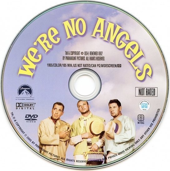 dvd cover We're No Angels (1955) WS R1