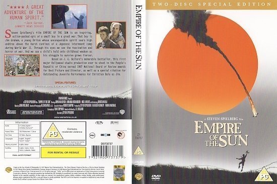 dvd cover Empire Of The Sun (1987) WS R1