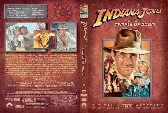 dvd cover Indiana Jones and the Temple of Doom (1984) WS R1