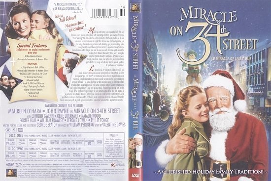 dvd cover Miracle on 34th Street (1947) R1