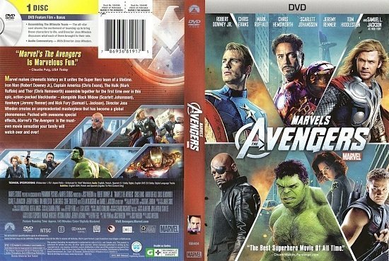 dvd cover Marvels The Avengers
