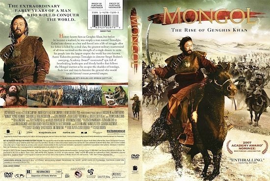 dvd cover Mongol: The Rise Of Genghis Khan (2007) WS R1