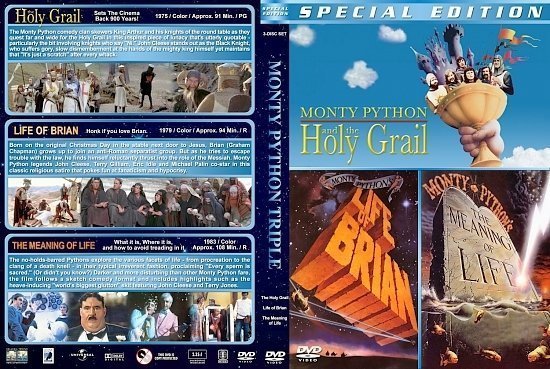 dvd cover Monty Python Triple Feature