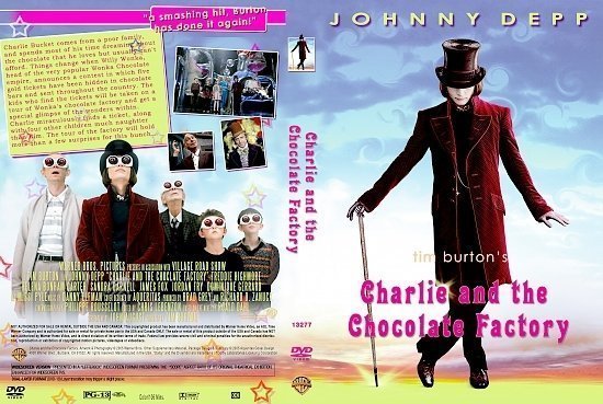 dvd cover Charlie And The Chocolate Factory (2005) R1