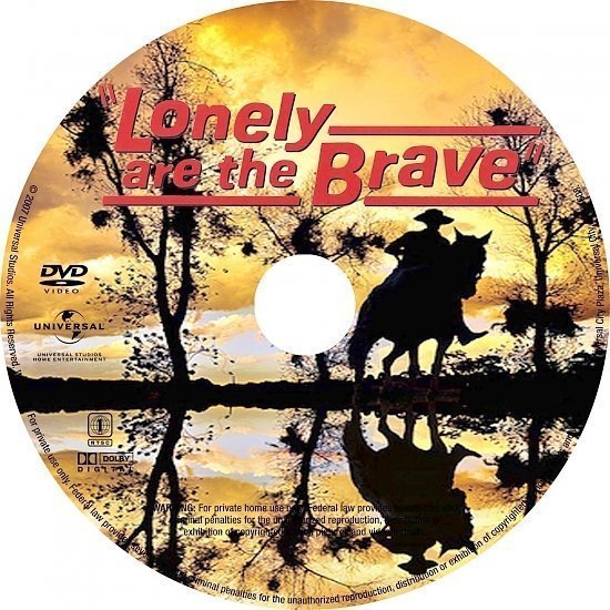 dvd cover Lonely Are The Brave (1962) R1