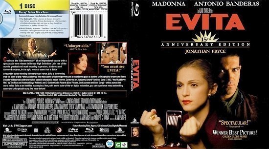 dvd cover Evita