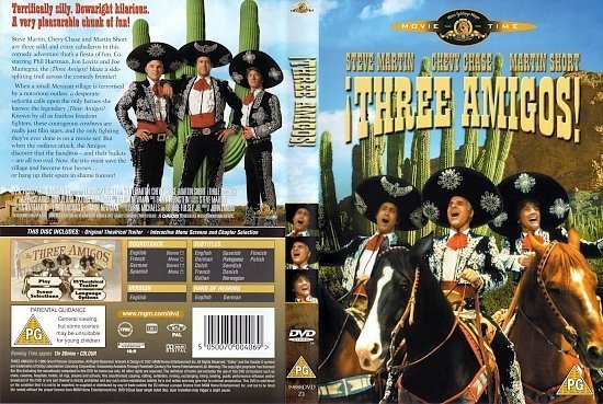 dvd cover Three Amigos! (1986) WS R2