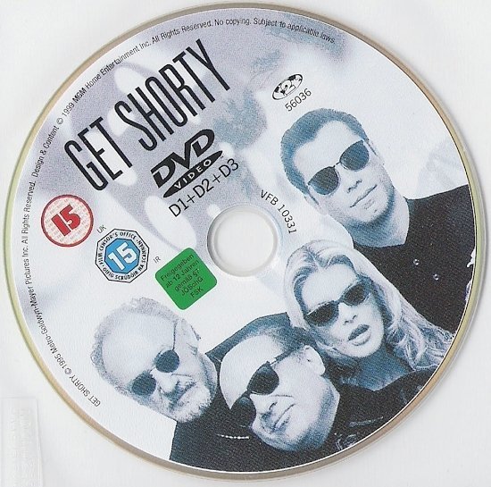dvd cover Get Shorty (1995) R2 & R4