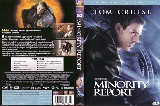 dvd cover Minority Report (2002) R2