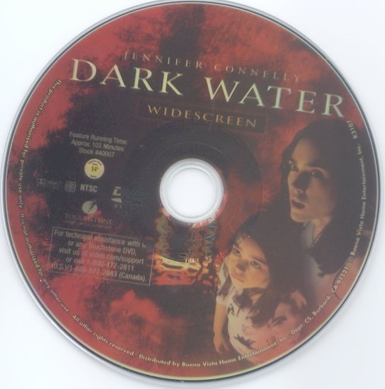 dvd cover Dark Water (2005) WS UNRATED R1