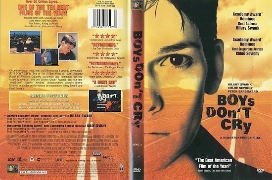 dvd cover Boys Don't Cry (1999) R1