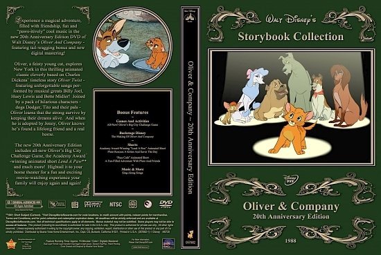 dvd cover Oliver & Company