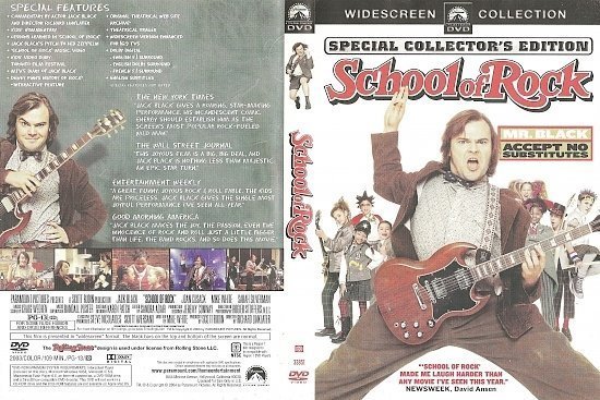dvd cover School Of Rock (2003) WS CE R1