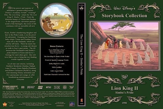 dvd cover Lion King II Simba's Pride