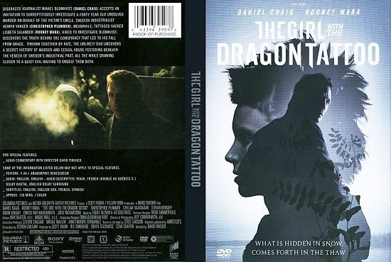 dvd cover The Girl With The Dragon Tattoo 2011