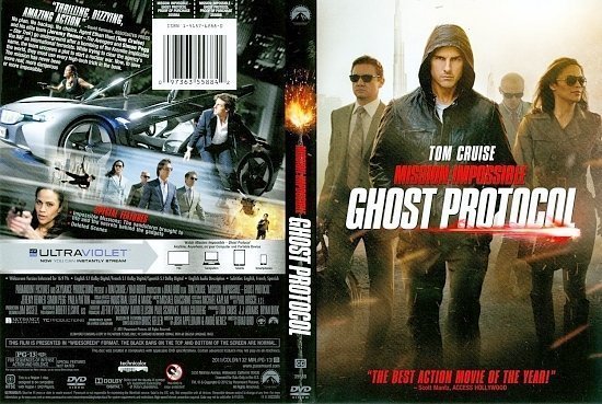 dvd cover Mission Impossible Ghost Protocol1