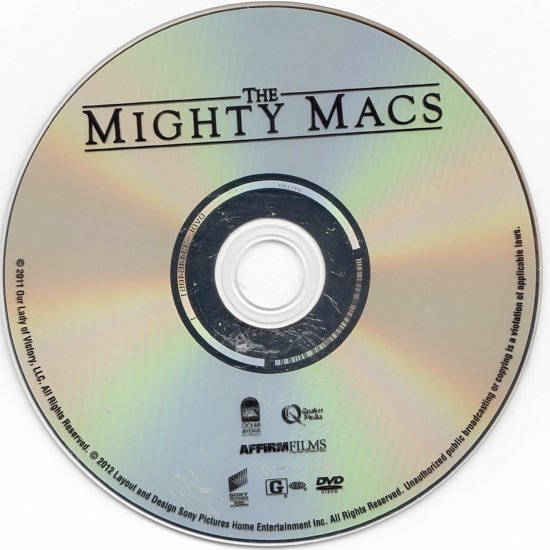 dvd cover The Mighty Macs (2009) WS R1
