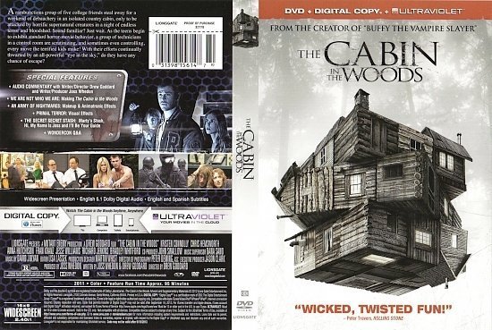 dvd cover The Cabin in the Woods