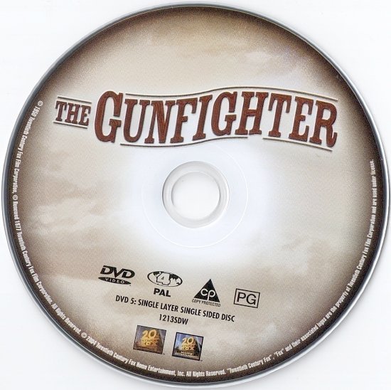 dvd cover The Gunfighter (1950) FS R4