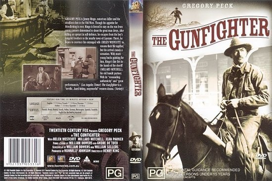 dvd cover The Gunfighter (1950) FS R4