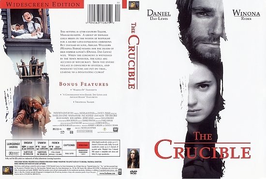 dvd cover The Crucible (1996) WS R1
