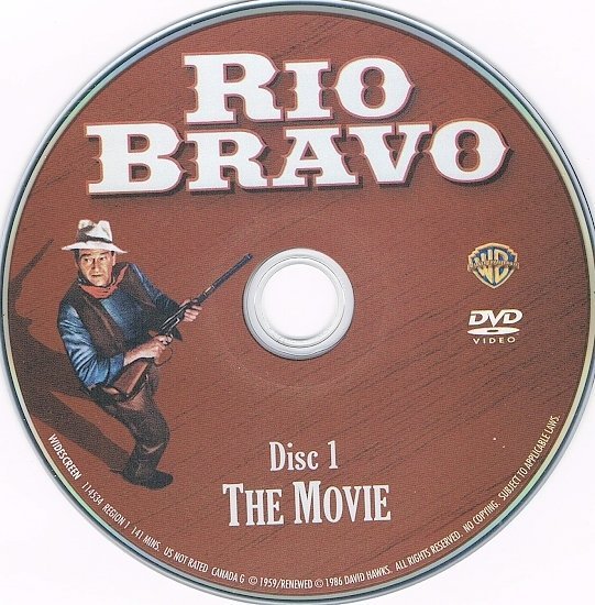 dvd cover Rio Bravo (1959) WS R1