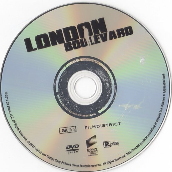 dvd cover London Boulevard (2010) WS R1
