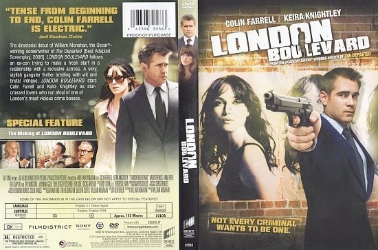 dvd cover London Boulevard (2010) WS R1