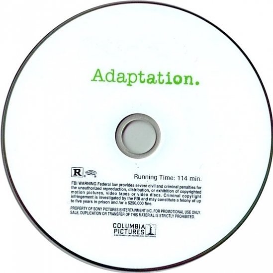 dvd cover Adaptation. (2002) WS R1