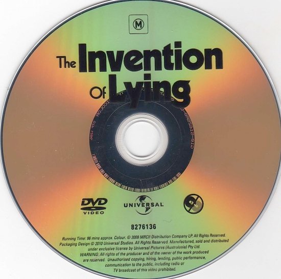 dvd cover The Invention Of Lying (2009) WS R2 & R4