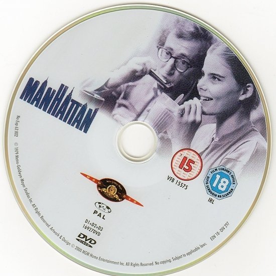 dvd cover Manhattan (1979) R2