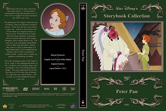 dvd cover Peter Pan 1999