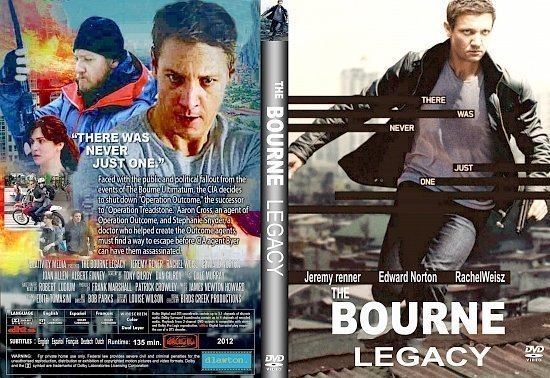 dvd cover The Bourne Legacy R1 CUSTOM