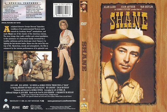 dvd cover Shane (1953) R1