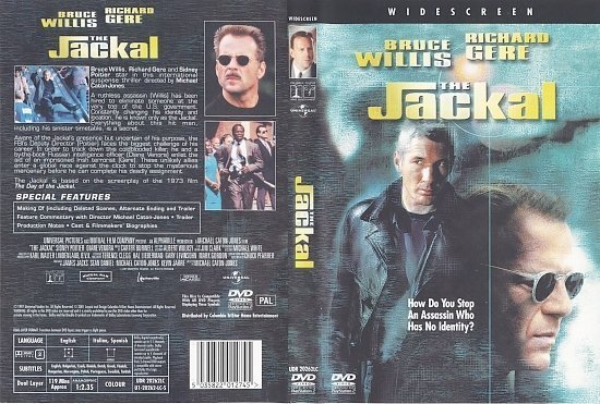 dvd cover The Jackal (1997) WS R2