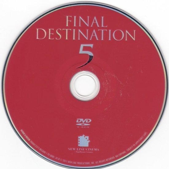 dvd cover Final Destination 5 (2011) WS R1