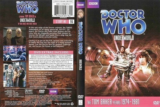 dvd cover Doctor Who Underworld