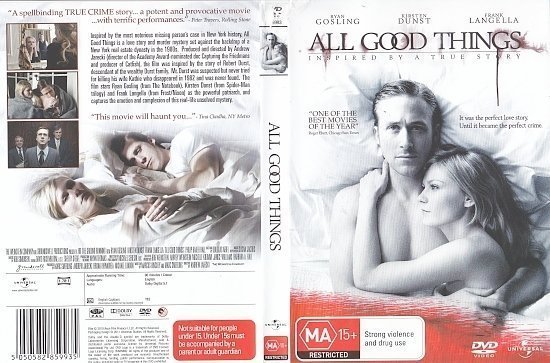 dvd cover All Good Things (2010) WS R4