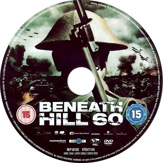 dvd cover Beneath Hill 60 (2010) R2 & R4