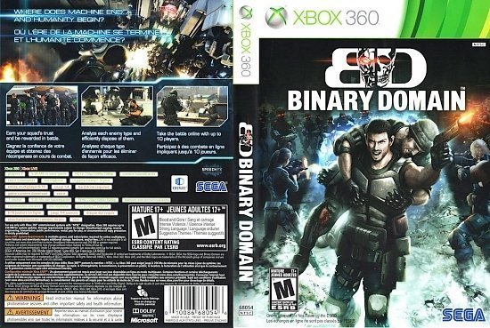 dvd cover Binary Domain Canadian NTSC f