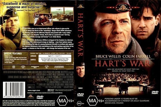 dvd cover Hart's War (2002) WS R1