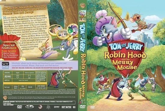 dvd cover Tom and Jerry Robin Hood and His Merry Mouse