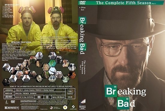 dvd cover Breaking Bad Season 5