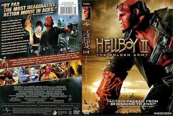 dvd cover Hellboy II: The Golden Army (2008) WS R1